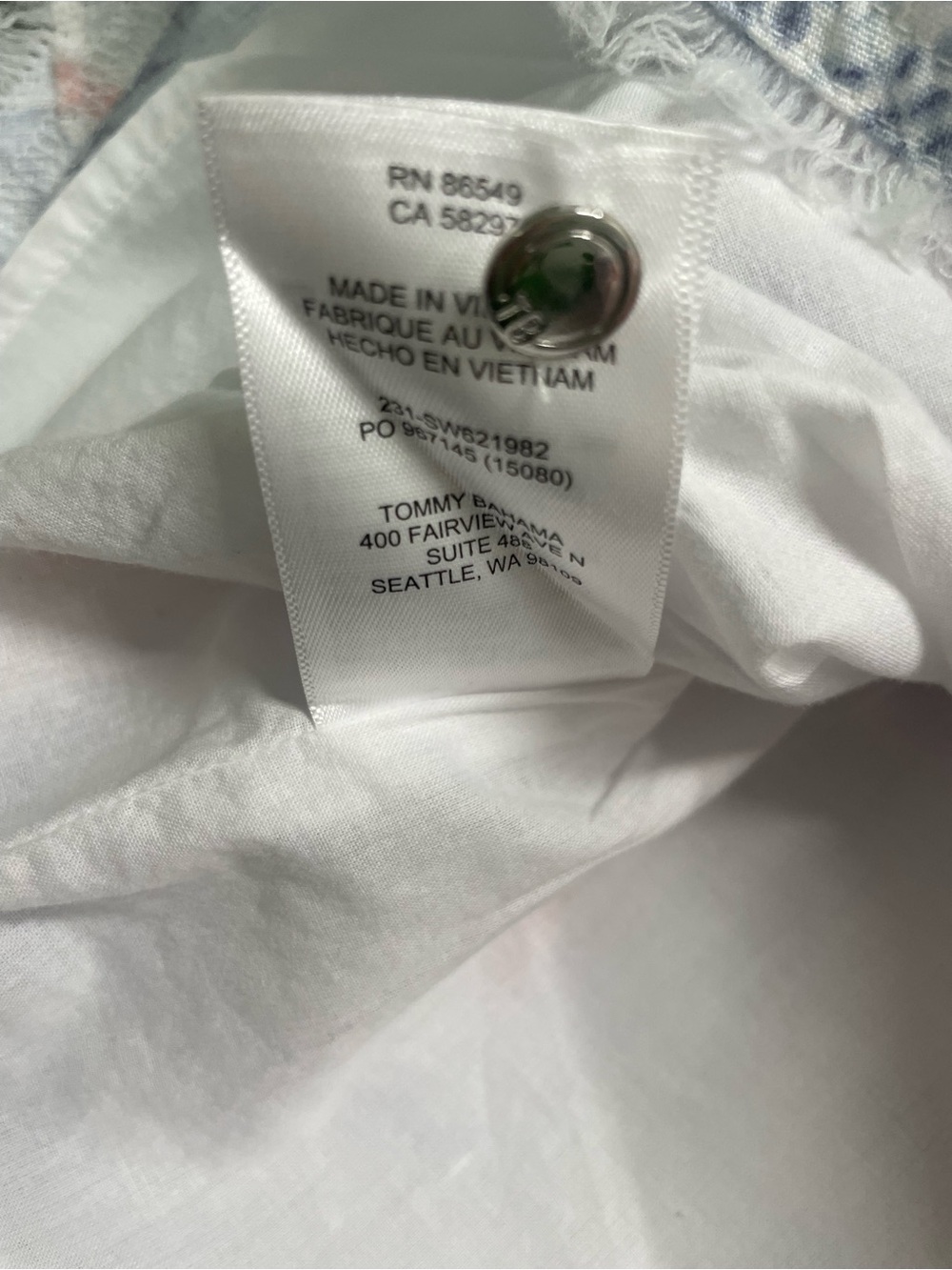 Tommy Bahama 100% Linen Tropical Floral Shift Dress | Medium - Picture 7 of 10